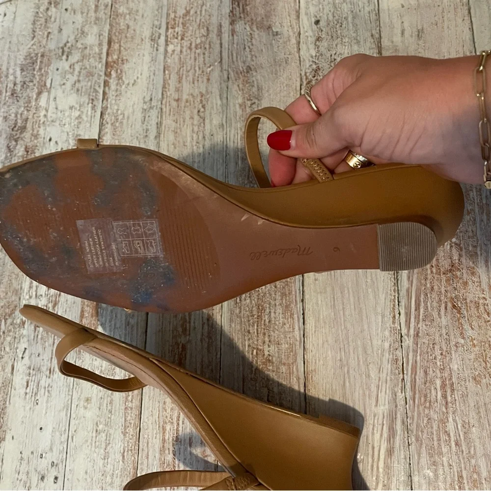 Madewell strappy leather wedges - Picture 3 of 4